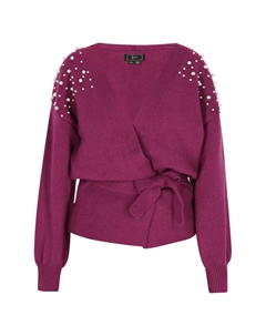 Вязаный кардиган, цвет Dark pink Faina