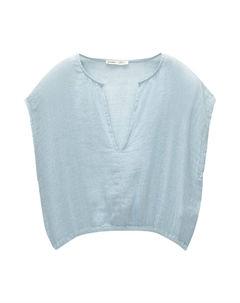 Блузка, светло-синий Pull & bear