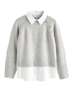 Свитер, пятнистый серый Next