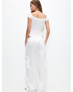 Рубашка-боди, белый Pull & bear