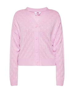 Вязаный кардиган, розовый Mymo