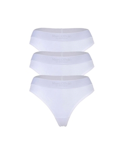Стринги с логотипом на талии, 3 пары, белый Marc o'polo