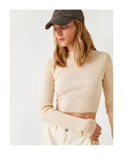 Женский свитер цвета экрю-меланж Koton