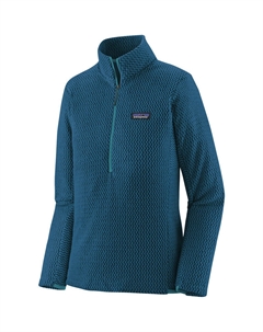Женский пуловер с воздушной молнией R1, синий Patagonia