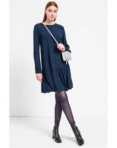 Платье с разрезным подолом, синий Esprit