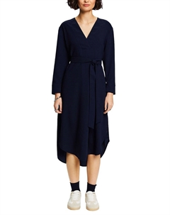 Асимметричное платье с завязками, синий Esprit