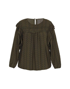 Блуза Plus Size Blouse, зеленый Usha