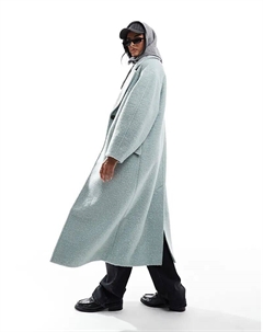 Наденьте уютное букле-пальто в цвете шалфея Asos design