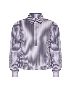 Блуза Langarm, цвет Weiss Blau Dreimaster