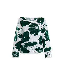 Свитер Strick, цвет Weiss Grün Usha