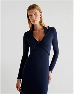 – Платье из ткани интерлок темно-синего цвета Scalpers