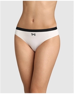 Комплект из 3 трусиков из эластичного хлопка с принтом, мультиколор Dim