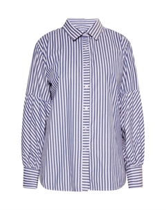 Блуза Langarm, цвет Weiss Blau Dreimaster