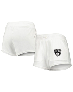 Женские спортивные белые шорты Brooklyn Nets Sunray от Concepts Unbranded