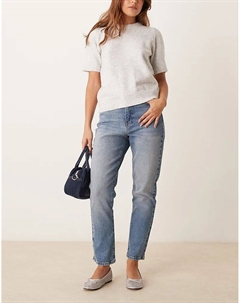 Прямые джинсы Hannah в бирюзовом цвете New look