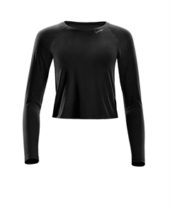 Лонгслив Functional Light and Soft Cropped Long Sleeve Top AET119LS, черный Winshape