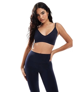 Бесшовный бюстгальтер Deep Navy с V-образным вырезом (часть комплекта) Vero moda