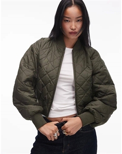 Укороченная куртка-бомбер selma зеленого цвета Carhartt wip