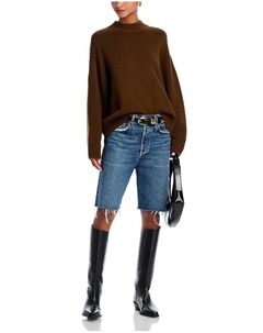 Кашемировый свитер с круглым вырезом, коричневый Frame