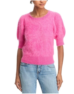 Топ из кашемира «Гладиолус», розовый Paige