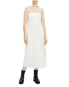 Платье миди без бретелек, слоновая кость/кремовый Theory