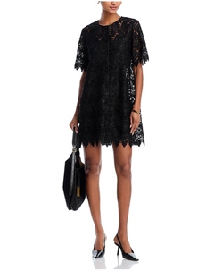 Кружевное платье-трапеция, черный Frame