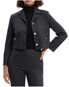 Укороченная куртка свободного кроя, серый Theory