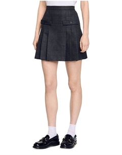 Юбка-плиссе Felicite, серый Sandro