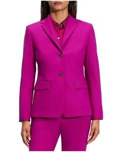 Однобортный приталенный блейзер, розовый Theory