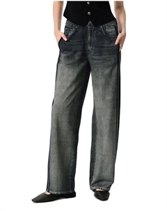 Широкие спортивные брюки Miramar из хлопковой махровой ткани, черный Rag & bone