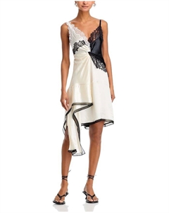 Платье-комбинация из жидкого атласа без рукавов, мультиколор 3.1 phillip lim