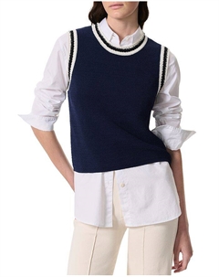 Жилет Meghan в контрастную полоску, синий Rag & bone