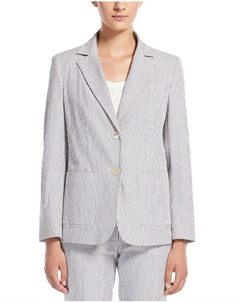 Блейзер Weekend Aletta Seersucker, синий Weekend max mara