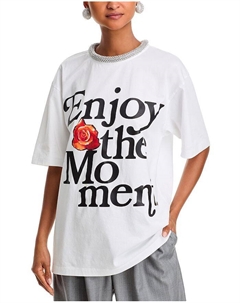 Футболка с графическим принтом «Наслаждайся моментом», белый 3.1 phillip lim