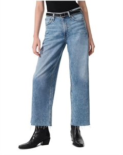 Легкие джинсы Andi High Rise Wide Leg Ankle Jeans в цвете Beacon, синий Rag & bone
