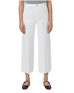 Джинсы Petites Anessa High Rise Wide Leg в цвете Crisp White, белый Paige