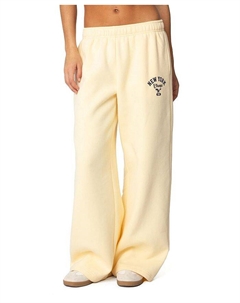 Спортивные штаны New York Champs, желтый Edikted