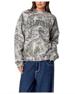 Толстовка Cali Baby Camo, зеленый Edikted