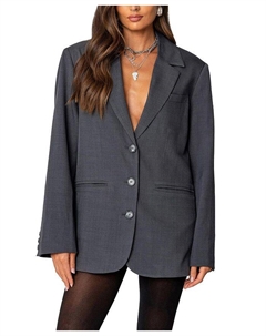 Большой блейзер Kourtney, серый Edikted