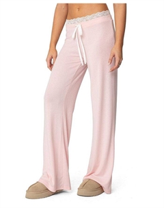 Кружевные брюки Peekaboo, розовый Edikted