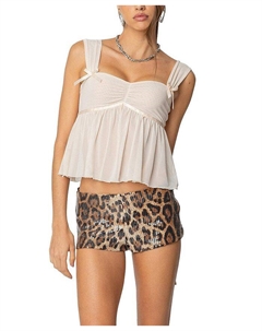 Сетчатый топ Bowe Babydoll, слоновая кость/кремовый Edikted