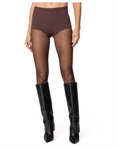 Вязаные микро-шорты Ashlin, коричневый Edikted