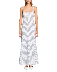 Полосатое платье макси, синий Sandro