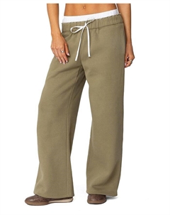 Спортивные брюки-боксеры с завязками на шнурке, зеленый Edikted