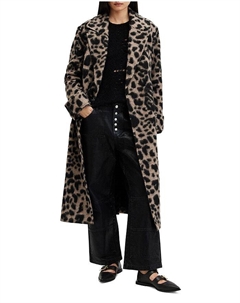 Пальто из овчины Mabel Leppo, коричневый Allsaints