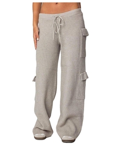 Брюки-карго Wynter Knit, серый Edikted