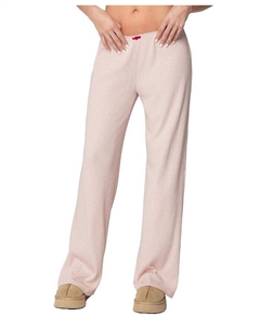 Брюки Roselle в рубчик, розовый Edikted