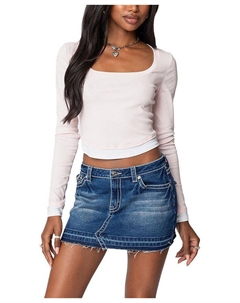 Футболка Nykita с длинными рукавами, розовый Edikted