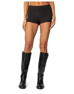 Шорты Avey Cable Knit, серый Edikted