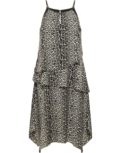Платье Mit Leoprint, цвет Grau Leo Faina